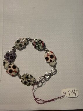 7 3/4 inch Day of the Dead Bracelets